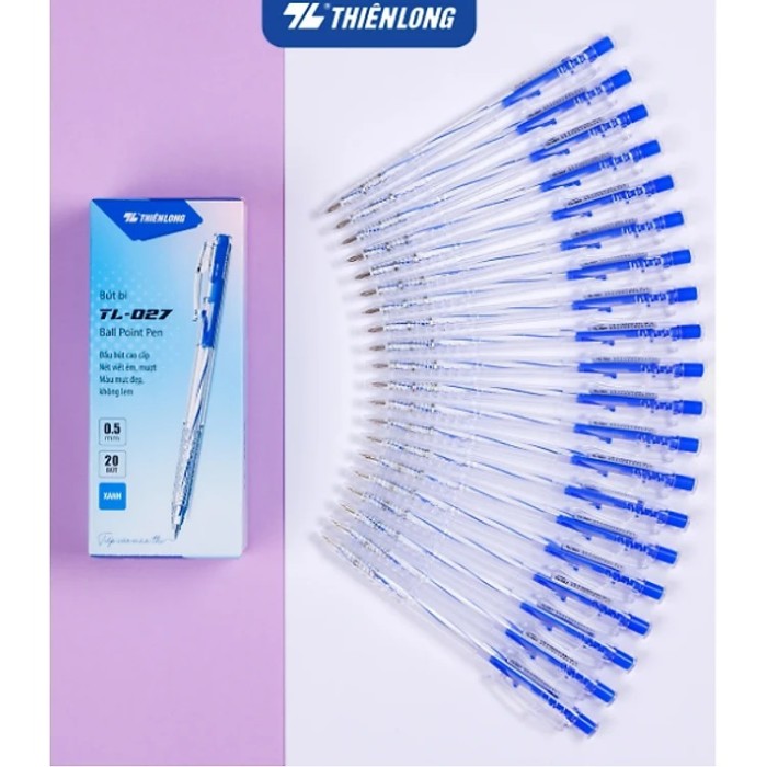  Bút Bi Thiên Long TL-027 – Dòng bút bấm (bút nhấn)