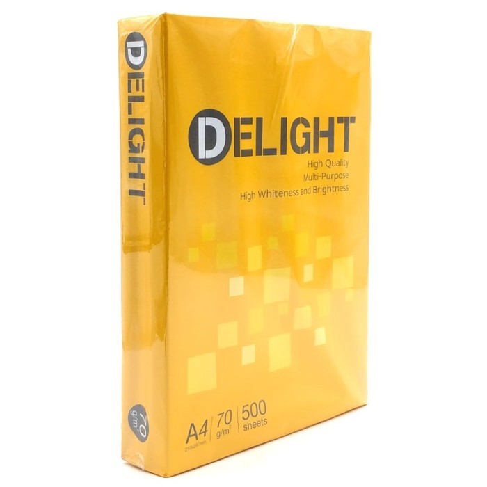 Giấy Delight 70gsm A4 – Giấy In Đa Năng, Trắng Sáng Vượt Trội