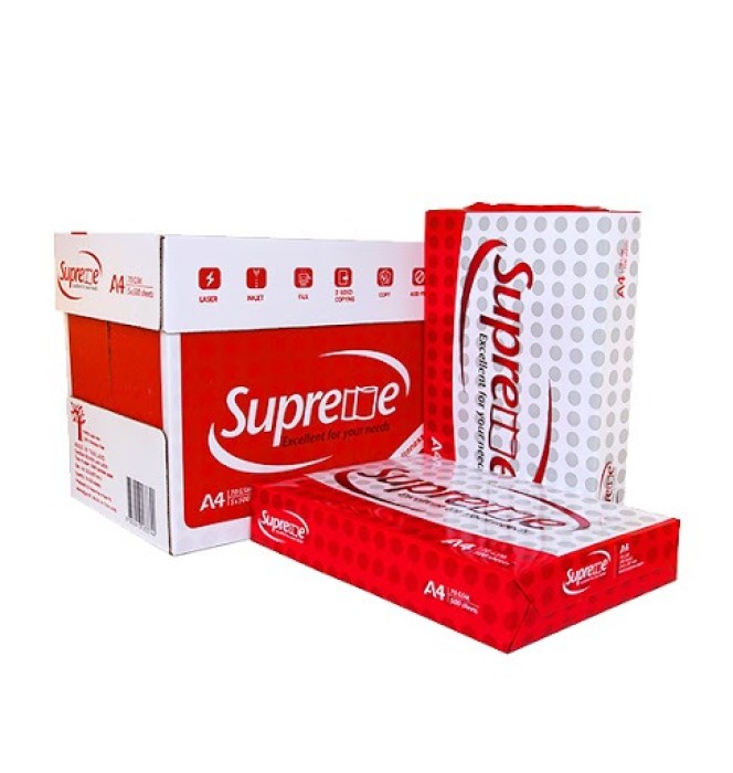 Giấy Supreme 70gsm A4 – Lựa Chọn Tuyệt Vời Cho Nhu Cầu In Ấn Hằng Ngày