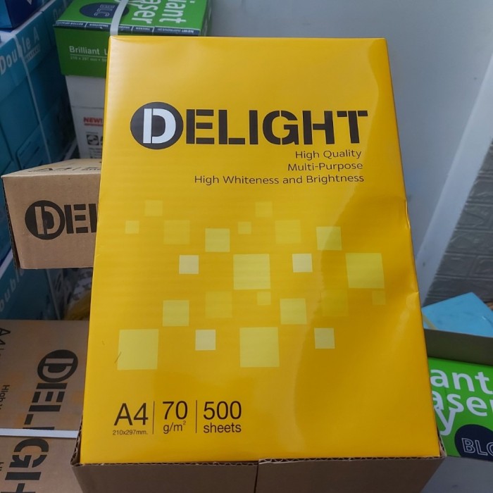 Giấy Delight 70gsm A4 – Giấy In Đa Năng, Trắng Sáng Vượt Trội