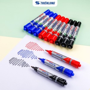 Bút Lông Dầu Thiên Long PM-09 – Mực Đậm, Bám Tốt Nhiều Bề Mặt