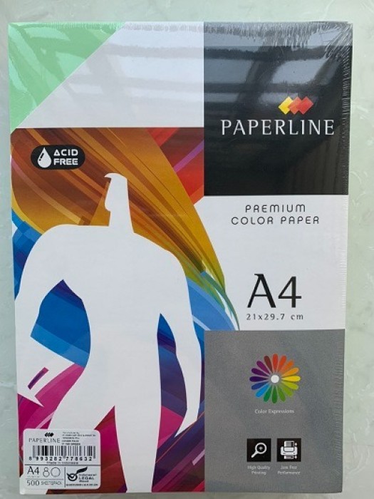 Giấy Màu Paperline A4 80gsm - 500 Tờ