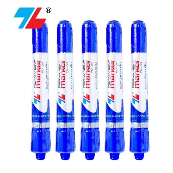 Bút Lông Dầu Thiên Long PM-09 – Mực Đậm, Bám Tốt Nhiều Bề Mặt