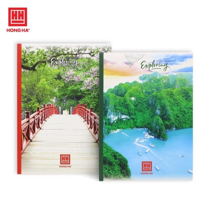 Vở Kẻ Ngang Hồng Hà 120 Trang – Giấy Mịn Chống Lem, Thiết Kế Bìa Phong Cảnh Đẹp, Phù Hợp Học Sinh và Văn Phòng