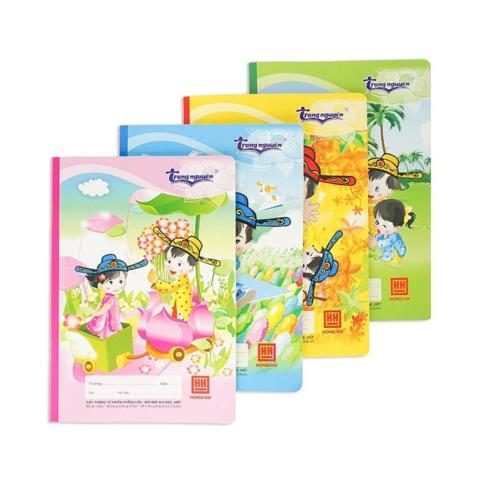 Vở Hồng Hà 0555 – Vở Thiếu Nhi 48 Trang, Giấy Chống Lóa, Bìa Hoạt Hình Dễ Thương, Chuẩn Bộ Giáo Dục