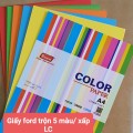 Giấy Màu A4 Trộn 5 Màu – 250 Tờ, Giấy Màu Định Lượng Chuẩn Cho In Ấn, Học Tập, Thủ Công
