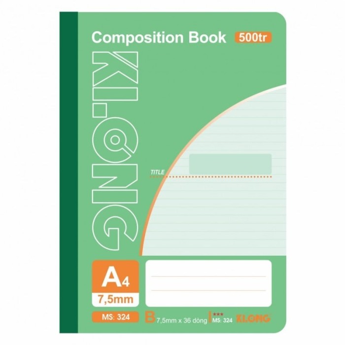 Sổ Klong A4 – 500 Trang MS 324 Ghi Chép Dung Lượng Lớn Bìa Mềm Giấy Dày Chống Lem