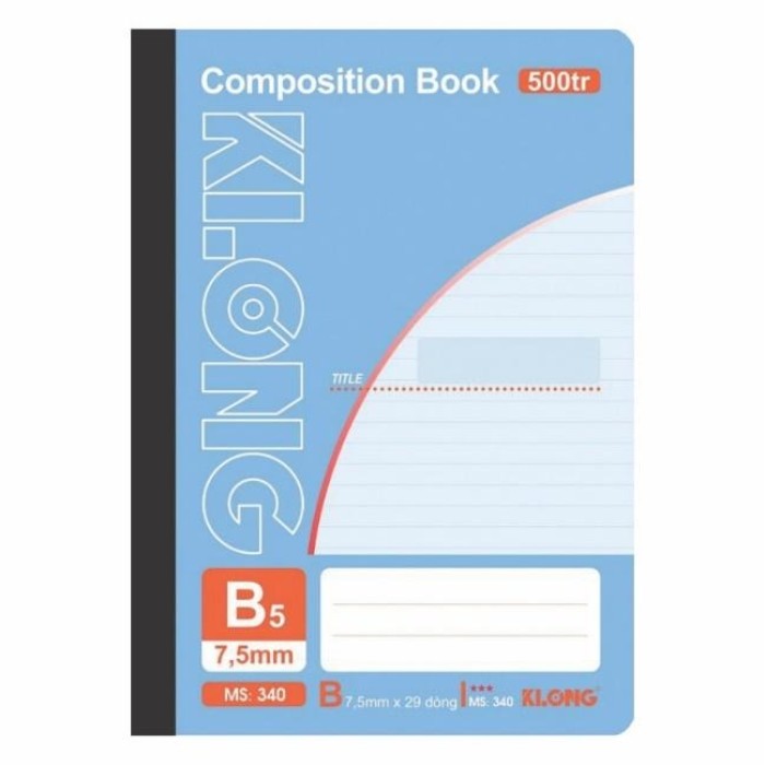 Sổ Klong B5 500 Trang MS 340 Kẻ Ngang 7.5mm