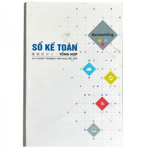 Sổ Kế Toán Tổng Hợp Hải Tiến A4 300 Trang MS 3576 – Bìa Cứng, Giấy Dày, In Rõ Nét