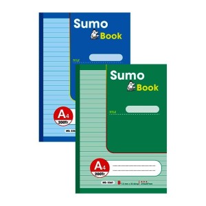 Sổ Kẻ Ngang A4 Sumo MS 3361 – 200 Trang Giấy Trắng Mịn Dòng Kẻ 7.5mm