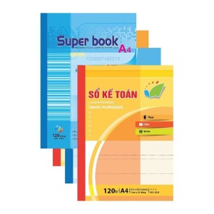 Sổ Kế Toán Hải Tiến A4 120 Trang – Giấy Kẻ Mẫu In Sẵn, Chuẩn Biểu Mẫu Kế Toán