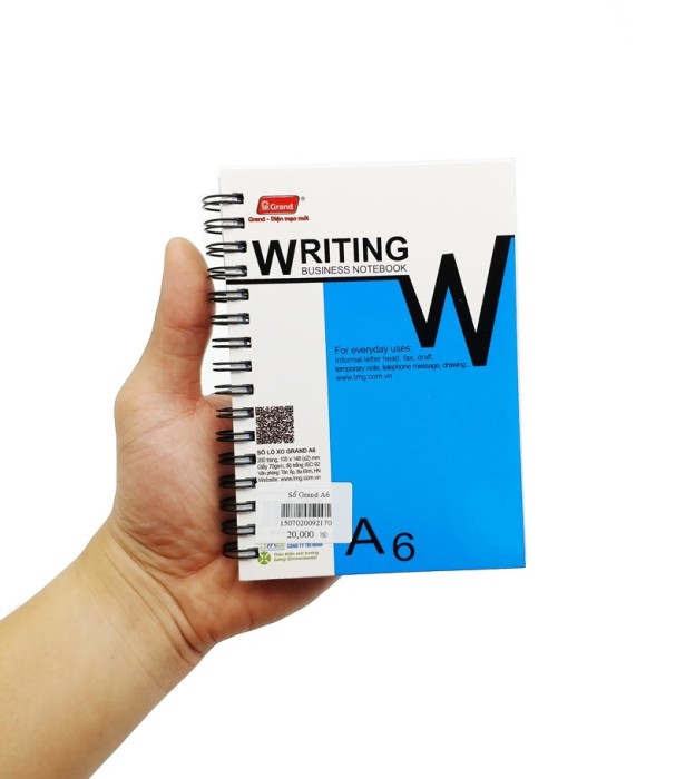 Sổ Lò Xo A6 Grand TMG 8544 (200 Trang) – Sổ Tay Ghi Chép Đa Năng, Dung Lượng Lớn