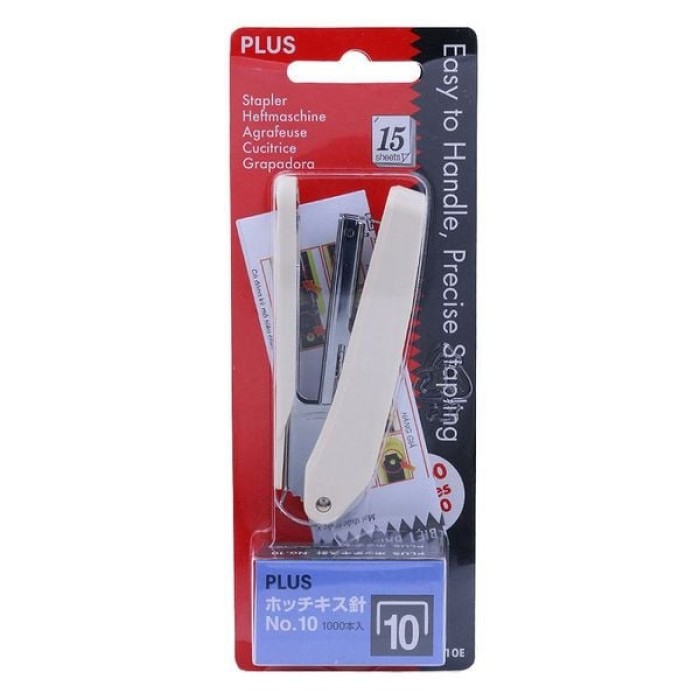 Dập Ghim Số 10 Plus PS-10E Kèm 02 Hộp Ghim – Nhỏ Gọn, Bền Bỉ, Sẵn Sàng Sử Dụng