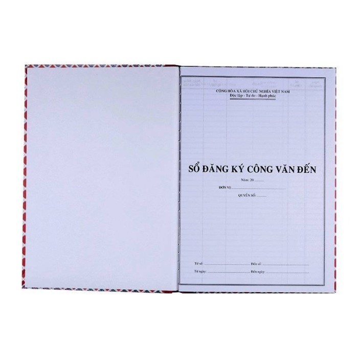 Sổ Công Văn Đến 160 Trang – Quản Lý Văn Bản Đến Chính Xác, Dễ Dàng, Chuyên Nghiệp