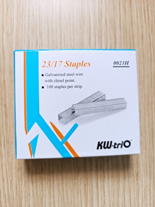 Ghim Dập Kw-Trio 23/17 – Ghim Siêu Dày, Bấm Tài Liệu Ổn Định, Dành Cho Máy Bấm Công Suất Lớn
