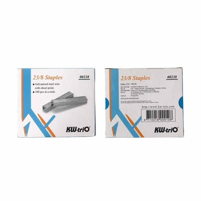 Ghim Dập Kw-Trio 23/8 – Ghim Lớn Công Sở, Bấm Dày, Không Cong Gãy