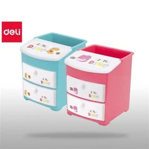 Khay Cắm Bút Học Sinh Deli E9136 – Thiết Kế Ngộ Nghĩnh, Nhiều Ngăn Tiện Dụng, Nhựa Cao Cấp An Toàn