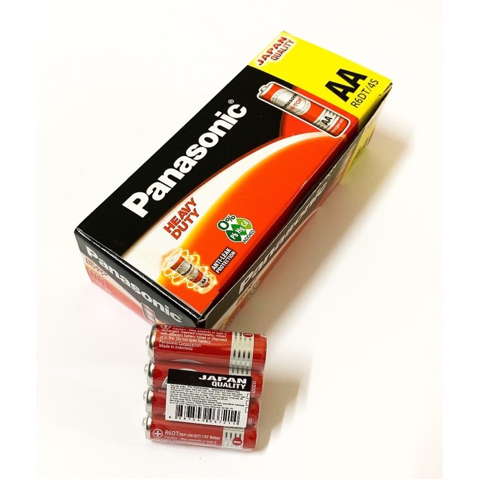 Pin Panasonic AA R6DT/4S 1.5V Carbon Zinc Vỉ 4 Viên Chính Hãng