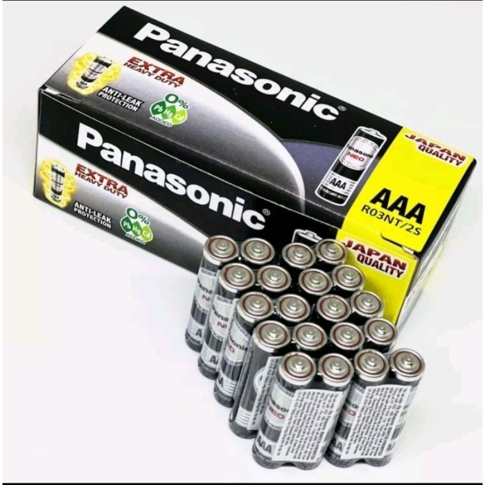 Pin Tiểu 3A Panasonic R03NT/2S 1.5V Carbon Zinc Vỉ 2 Viên Chính Hãng