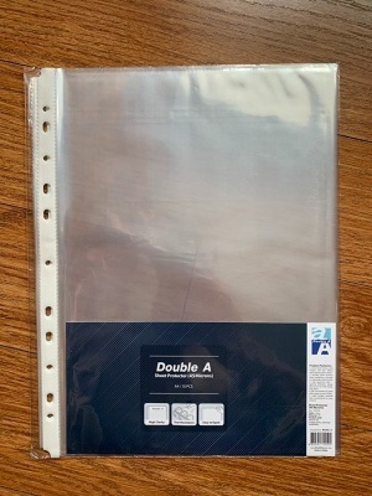 Sơ Mi Lỗ Double A – Túi Lỗ Đựng Giấy A4 11 Lỗ Trong Suốt