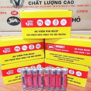 Pin Con Thỏ AAA (3A) – Pin Than 1.5V Chính Hãng