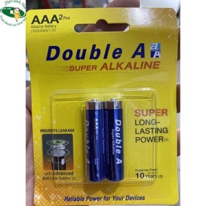 Pin Double A AAA (3A) Alkaline – Vỉ 2 Viên