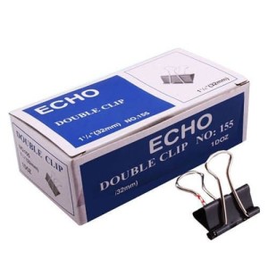 Kẹp Giấy Đen 32mm Echo – Giải Pháp Kẹp Tài Liệu Dày Chắc Chắn, Bền Bỉ
