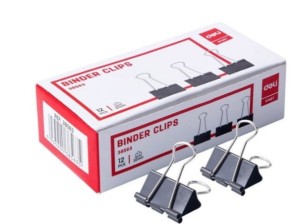 Kẹp Bướm Deli 19mm 38565 – Kẹp Giấy Chắc Chắn, Nhỏ Gọn, Tiện Lợi