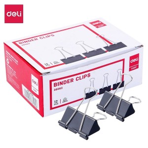 Kẹp Bướm Deli 41mm 38562 – Giải Pháp Kẹp Tài Liệu Dày Gọn Gàng, Chuyên Nghiệp