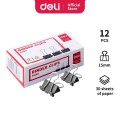 Kẹp Bướm Deli 15mm 38566 – Nhỏ Gọn, Tiện Lợi, Kẹp Giấy Gọn Gàng