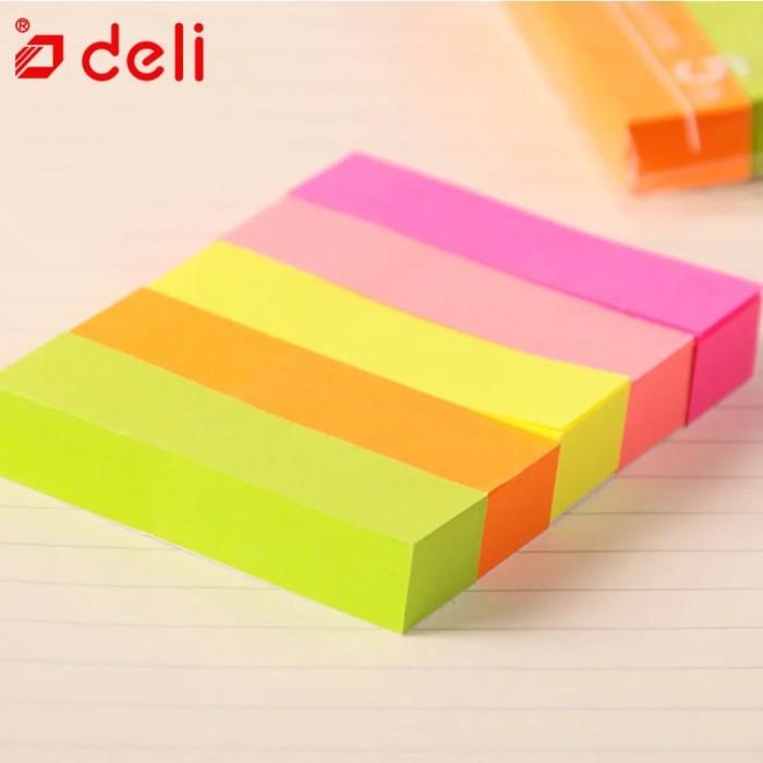 Giấy Note 5 Màu Giấy Deli 7154 – Ghi Chú Tiện Lợi, Màu Sắc Sinh Động