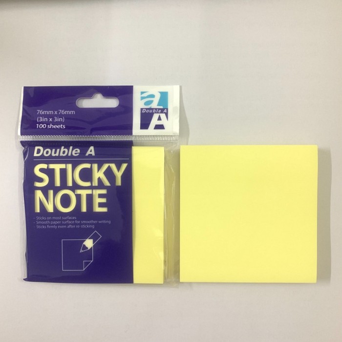 Giấy Note 3x3 Double A – Giấy Ghi Chú Dán Tự Dính, Tiện Lợi