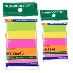 Giấy Note 5 Màu Giấy Sunwood 96643 – Ghi Chú Tiện Lợi, Phân Loại Hiệu Quả