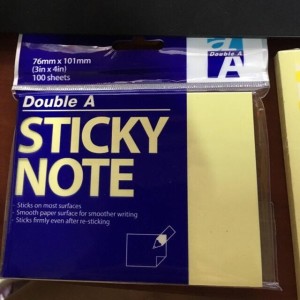 Giấy Note 3x4 Double A – Giấy Ghi Chú Tự Dính Cao Cấp, Kích Thước Trung Bình Dễ Sử Dụng