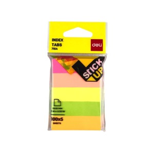Giấy Note 5 Màu Giấy Deli 7154 – Ghi Chú Tiện Lợi, Màu Sắc Sinh Động
