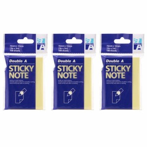 Giấy Note 2x3 Double A – Giấy Ghi Chú Tự Dính Kích Thước Nhỏ Gọn, Tiện Lợi Ghi Nhớ