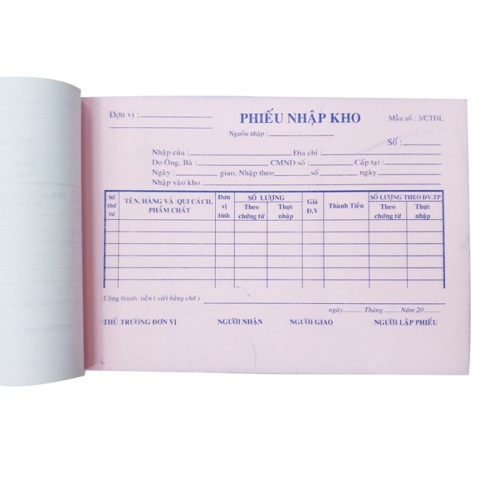 Phiếu Nhập Kho A5 2 Liên Chất Lượng Cao – Giải Pháp Quản Lý Hàng Nhập Chính Xác, Khoa Học