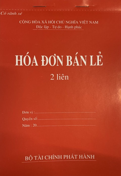 Hóa Đơn Bán Lẻ A4 2 Liên – Mẫu Hóa Đơn Chuẩn, Ghi Chép Giao Dịch Chuyên Nghiệp, Lưu Trữ Dễ Dàng