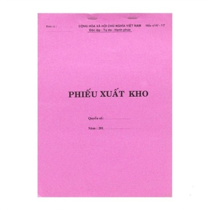 Phiếu Xuất Kho A4 1 Liên – Mẫu Chuẩn Quản Lý Hàng Xuất Khoa Học, Tiết Kiệm