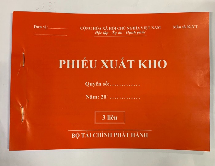 Phiếu Xuất Kho A5 3 Liên Chất Lượng Cao – Giải Pháp Quản Lý Xuất Hàng Hiệu Quả, Chuyên Nghiệp