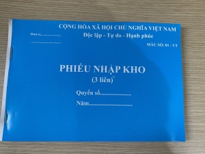 Phiếu Nhập Kho A5 3 Liên Chất Lượng Cao – Giải Pháp Quản Lý Hàng Hóa Nhập Kho Hiệu Quả, Chuyên Nghiệp