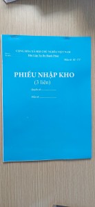 Phiếu Nhập Kho A4 3 Liên – Biểu Mẫu Quản Lý Nhập Kho Chuyên Nghiệp, Chính Xác Từng Liên