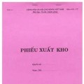 Phiếu Xuất Kho A4 1 Liên – Mẫu Chuẩn Quản Lý Hàng Xuất Khoa Học, Tiết Kiệm