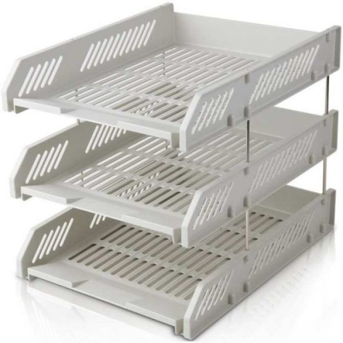 File 3 Tầng Sunwood – Khay Hồ Sơ Nhựa Cao Cấp, Tiện Lợi Sắp Xếp