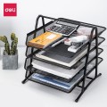 File 3 Tầng Sắt Deli 9181 – Khay Hồ Sơ Kim Loại Bền Đẹp, Chuyên Nghiệp