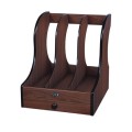Giá 3 Ngăn Gỗ Có Ngăn Kéo HX-2003 – Kệ Để Bàn Đa Năng, Tiện Lợi
