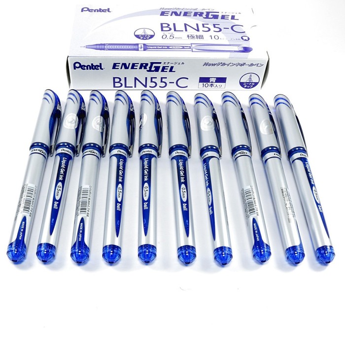 Bút Ký Pentel Mực Gel BLN55 – Nét 0.5mm – Viết Trơn, Mực Đều, Chống Lem