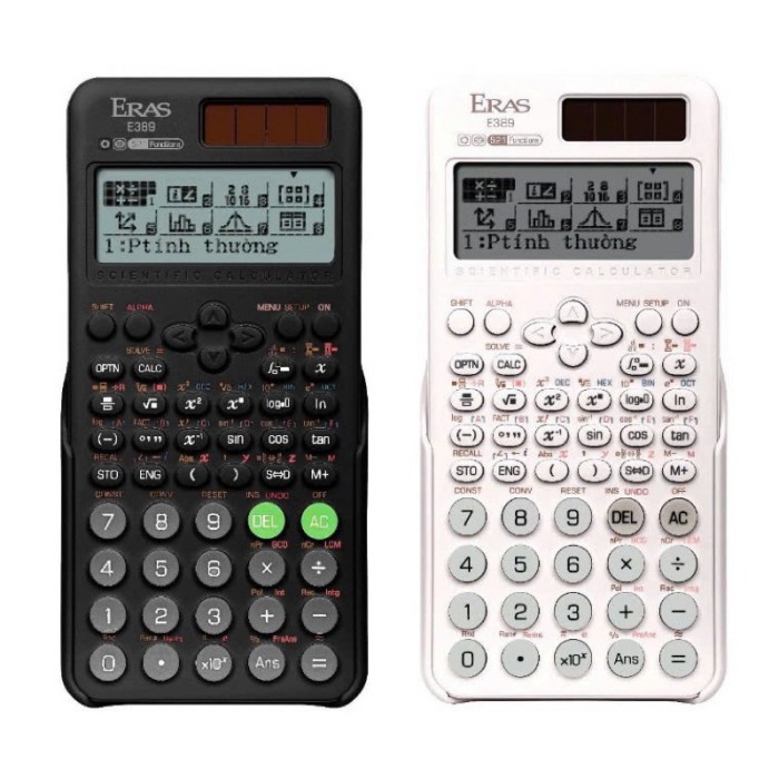 Máy Tính Khoa Học Eras E389 Tiếng Việt 521 Chức Năng Chính Hãng