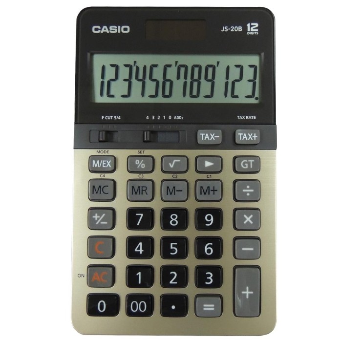 Máy Tính Casio JS-20 Chính Hãng – Màn Hình 12 Số, Tính Năng Đa Dạng, Độ Bền Cao