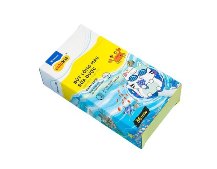 Bút Lông Màu Rửa Được Colokit SWM-C006 Hộp 36 Màu